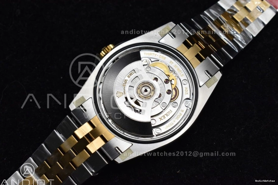 Dial Edition Bracelet YG Textured SS VS 126283rbr Steel 36 904L Jubilee Best 1:1 577 on Diamonds Comfortable DateJust VSF 0317